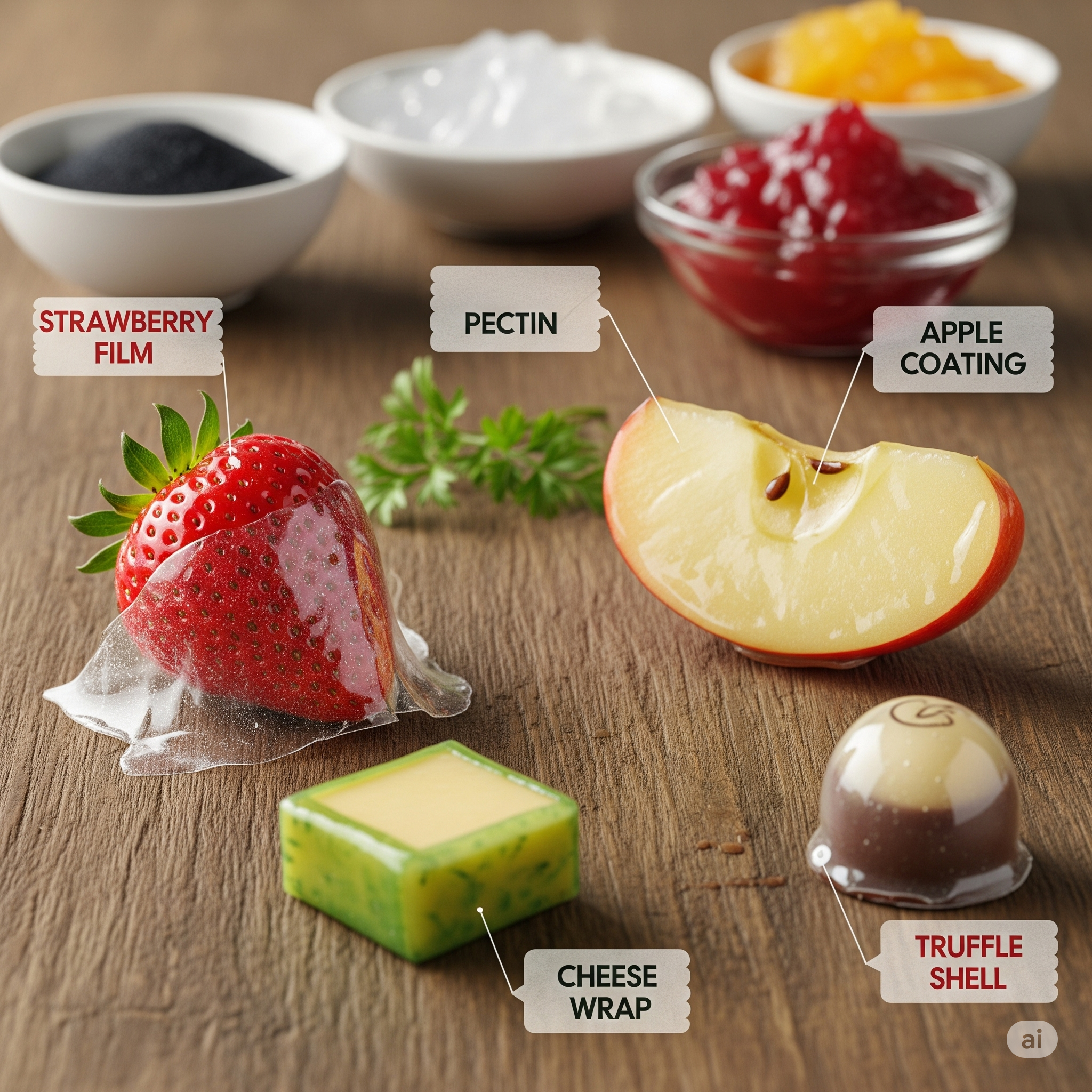 Yenilebilirr filmle kaplanmış gıdalar