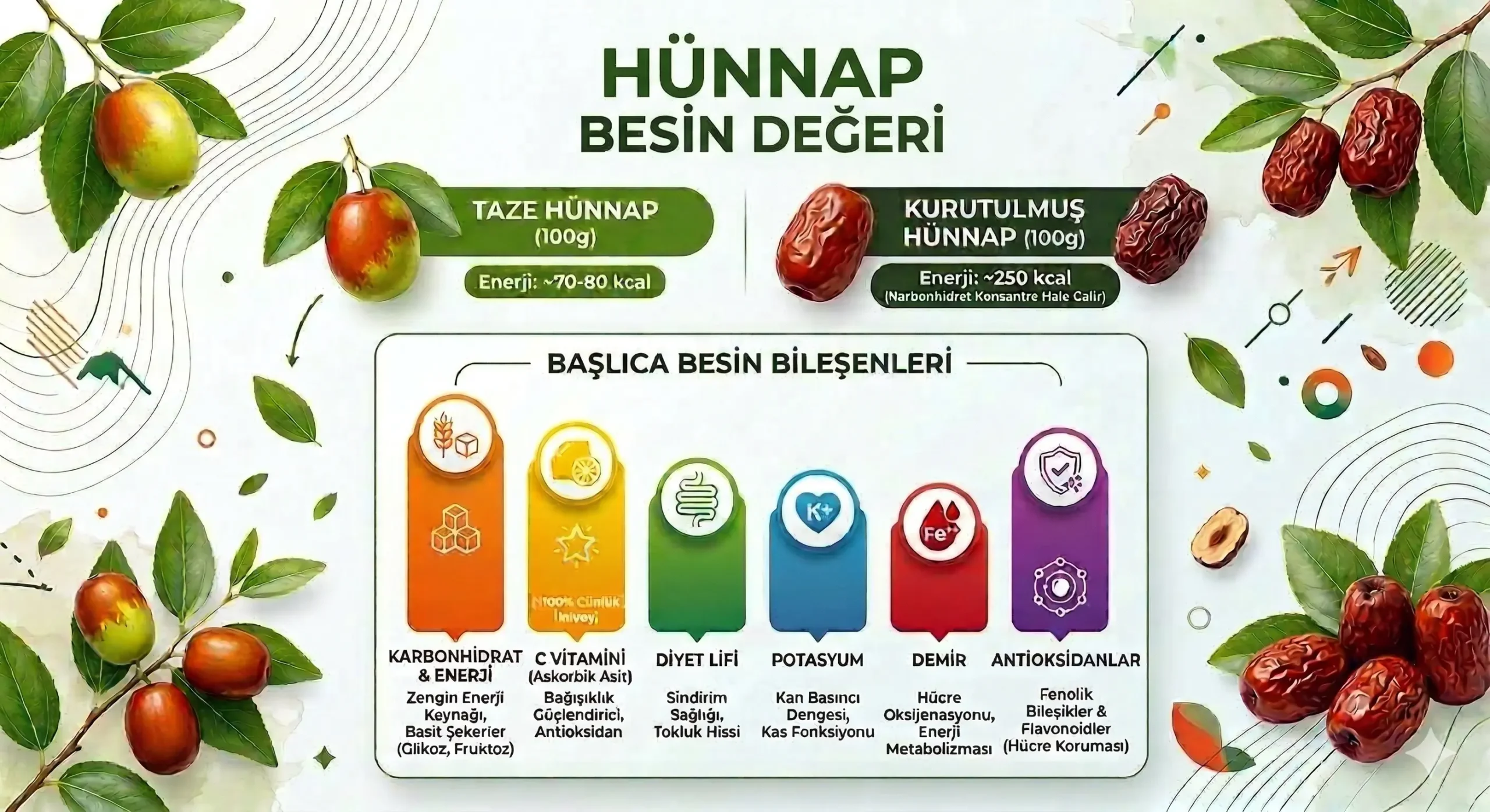 Hünnabın Biyokimyasal İçeriği ve Besin Değeri